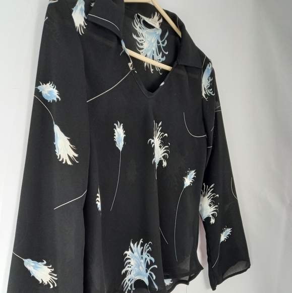 VINTAGE 90's Beechers Brook sheer blouse - Picture 7 of 7